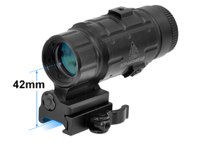 UTG® 3X Magnifier with Flip-to-side QD Mount