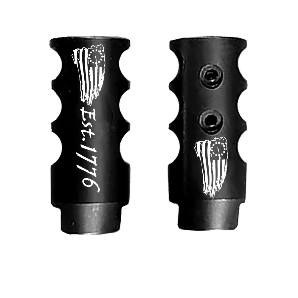 .223/5.56/.22LR Competition Muzzle Brake 1/2×28 Pitch Engraved