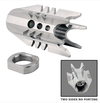 AR-15 Booster Flash Hider 1/2x28" Thread Pitch - Stainless