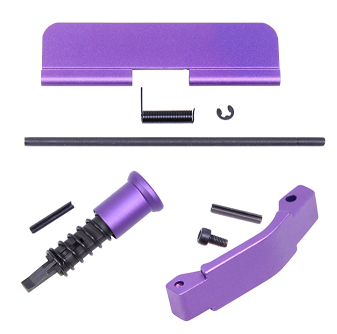 AR-15 RECEIVER BUILD KIT (ANODIZED PURPLE)