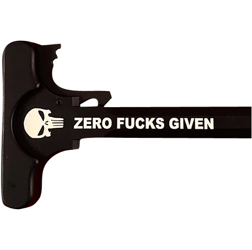 AR-15 Laser Engraved Charging Handle – Zero Fucks Given