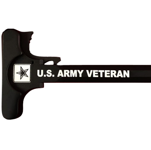 AR-15 Laser Engraved Charging Handle –Army Veteran