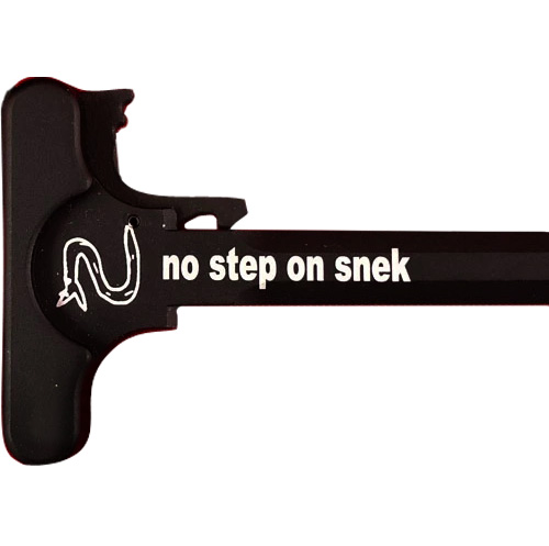 AR-15 Laser Engraved Charging Handle –No Step On Snek