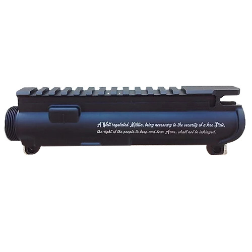 AR-15 UPPER RECEIVER ENGRAVED-Second Amendment