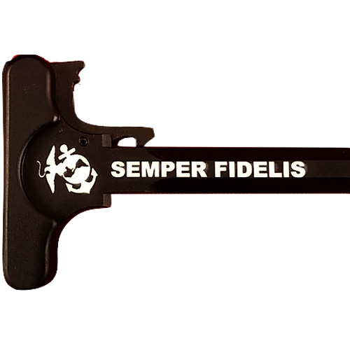 AR-15 Laser Engraved Charging Handle –Semper Fidelis