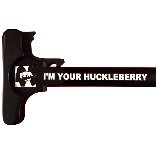 AR-15 Laser Engraved Charging Handle – I'm Your Huckleberry