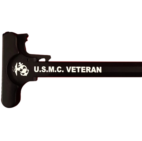 AR-15 Laser Engraved Charging Handle – USMC Veteran